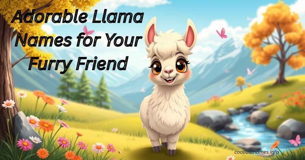 Adorable Llama Names for Your Furry Friend
