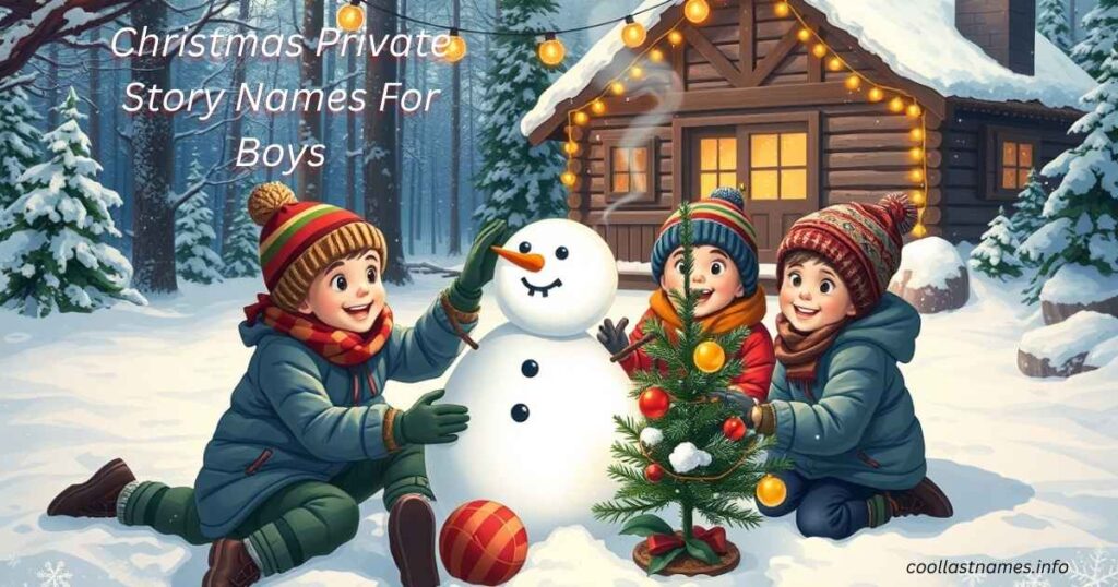 Christmas Private Story Names For Boys