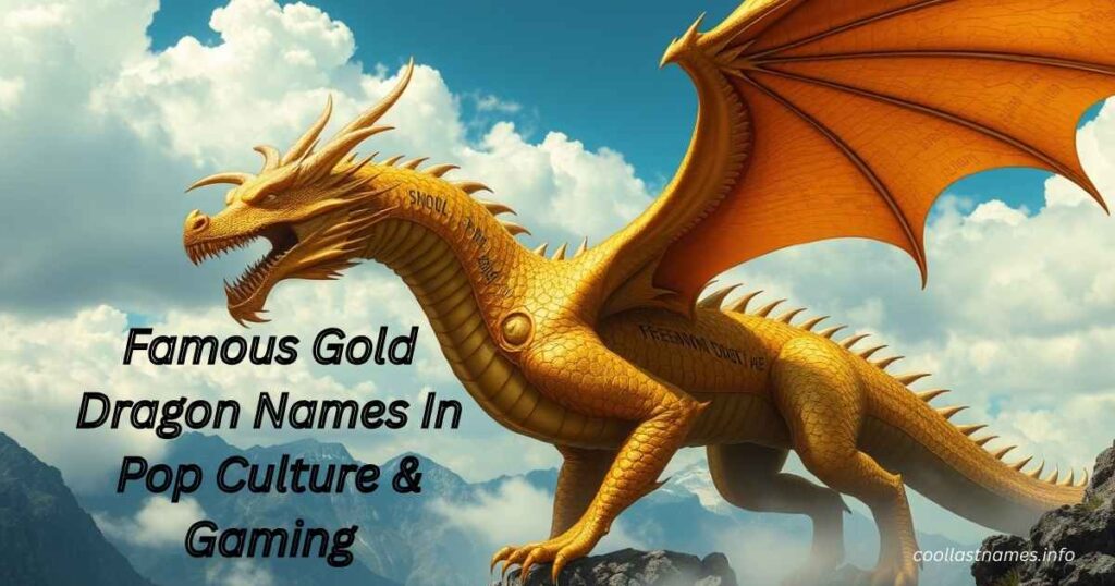 Famous Gold Dragon Names In Pop Culture & Gaming