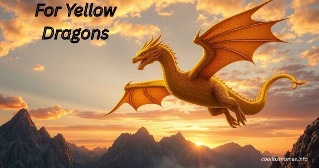 For Yellow Dragons