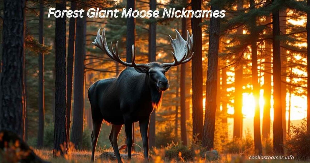 Forest Giant Moose Nicknames