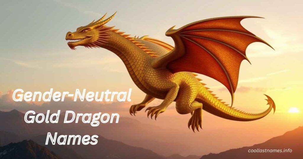 Gender-Neutral Gold Dragon Names
