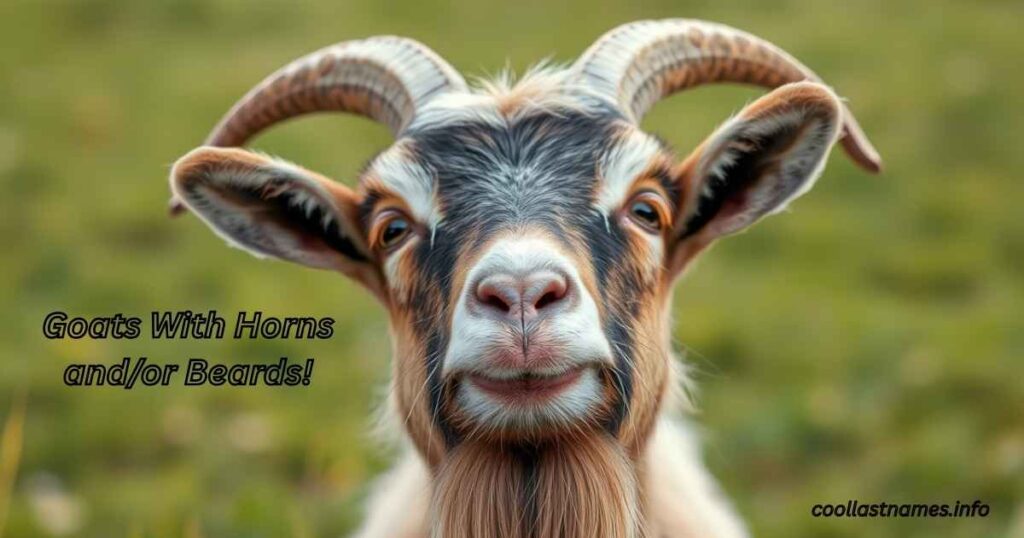 Goats With Horns and/or Beards!