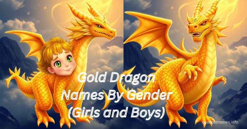 Gold Dragon Names By Gender (Girls and Boys)