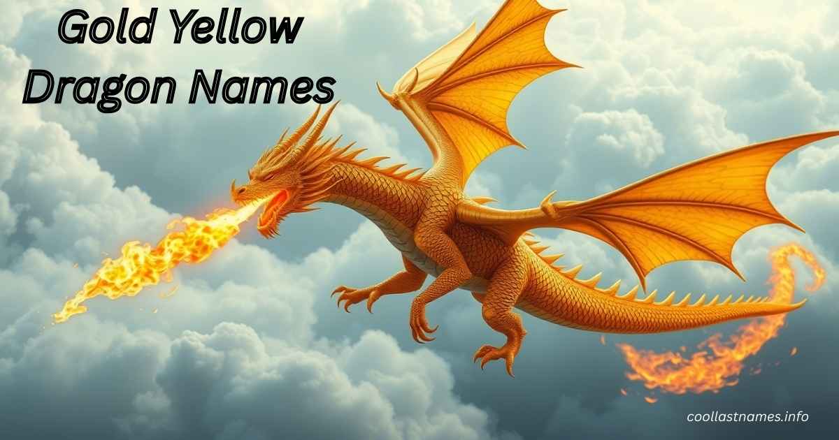 Gold Yellow Dragon Names