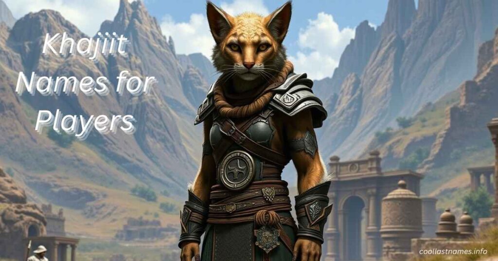 Khajiit Names for Players