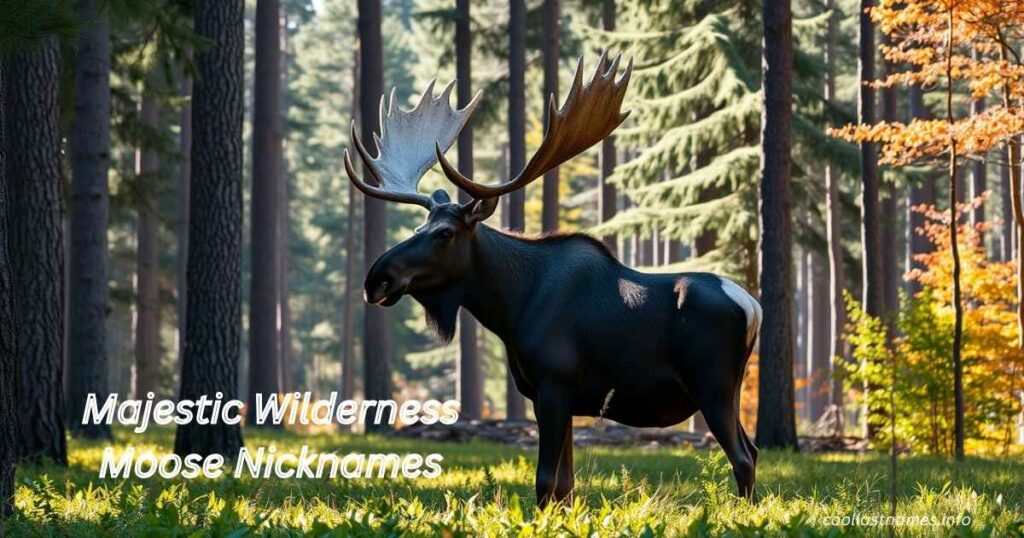 Majestic Wilderness Moose Nicknames
