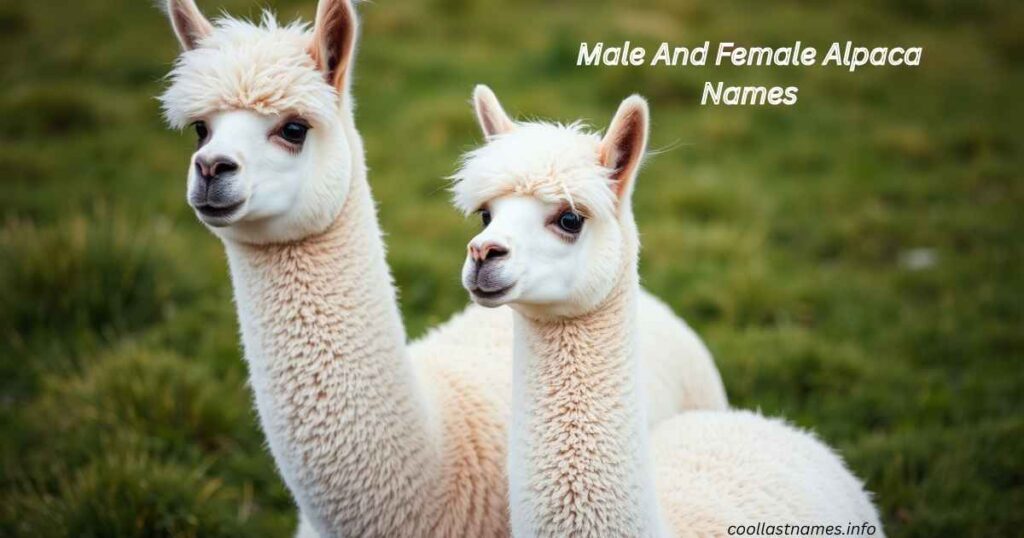 Male And Female Alpaca Names