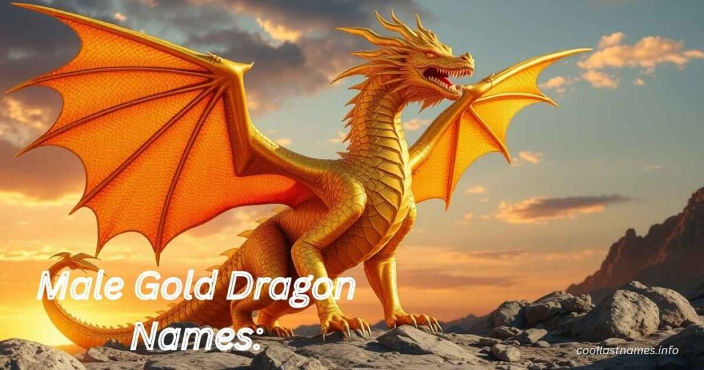 Male Gold Dragon Names: