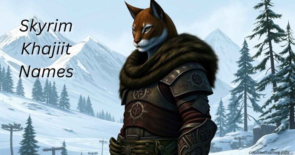 Skyrim Khajiit Names