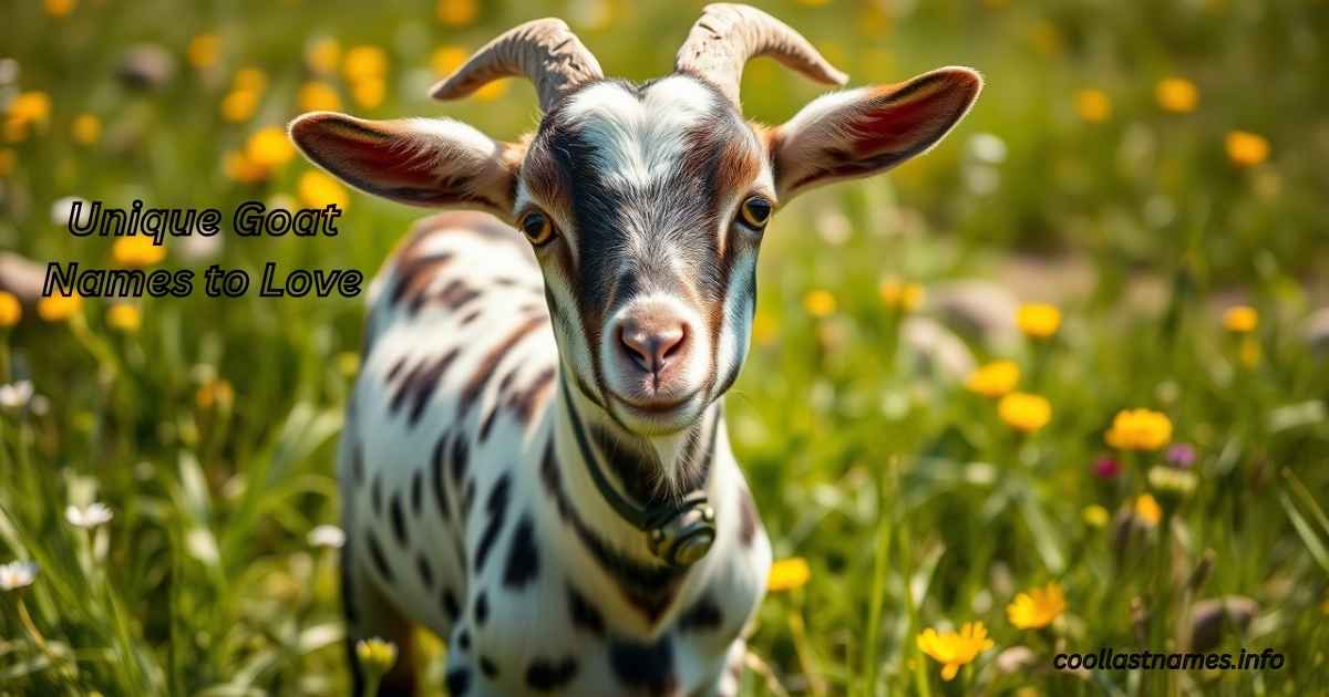 Unique Goat Names to Love