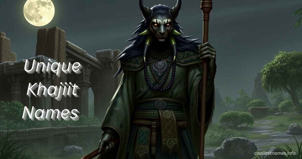 Unique Khajiit Names 