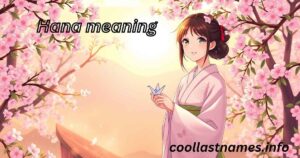 Hana meaning