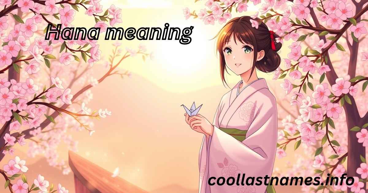 Hana meaning