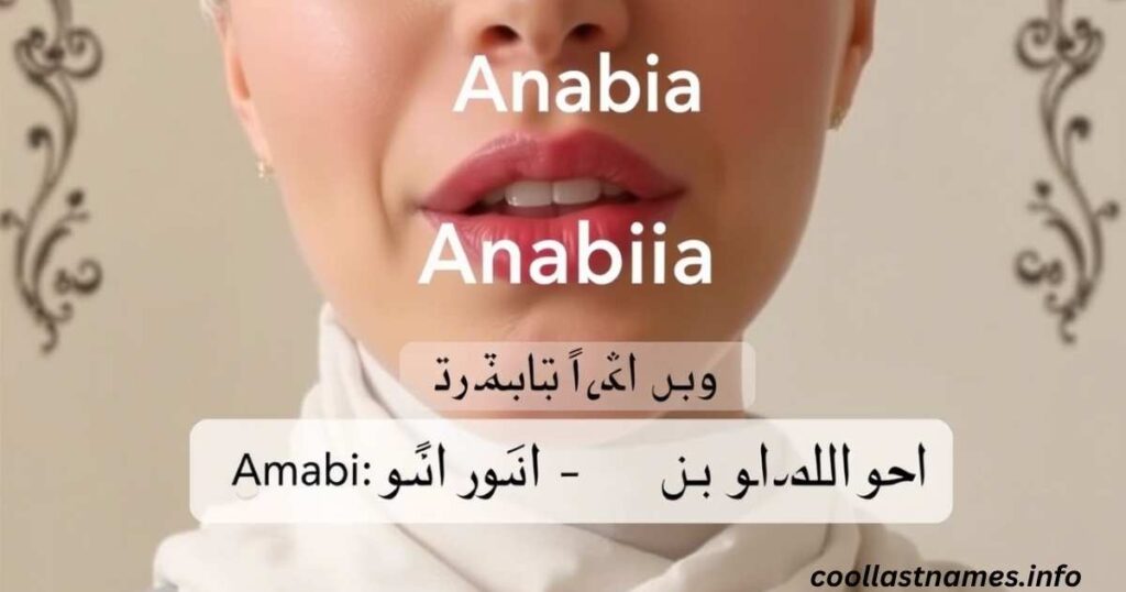 How to pronounce Anabia: