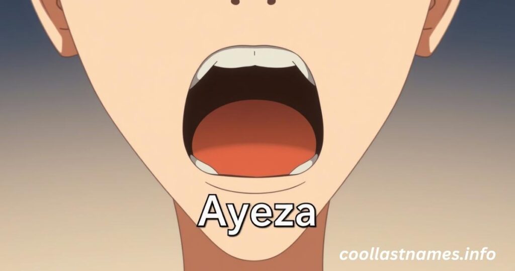 How to pronounce Ayeza