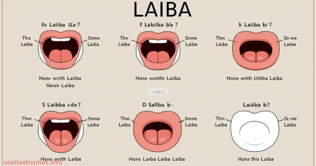 How to pronounce Laiba