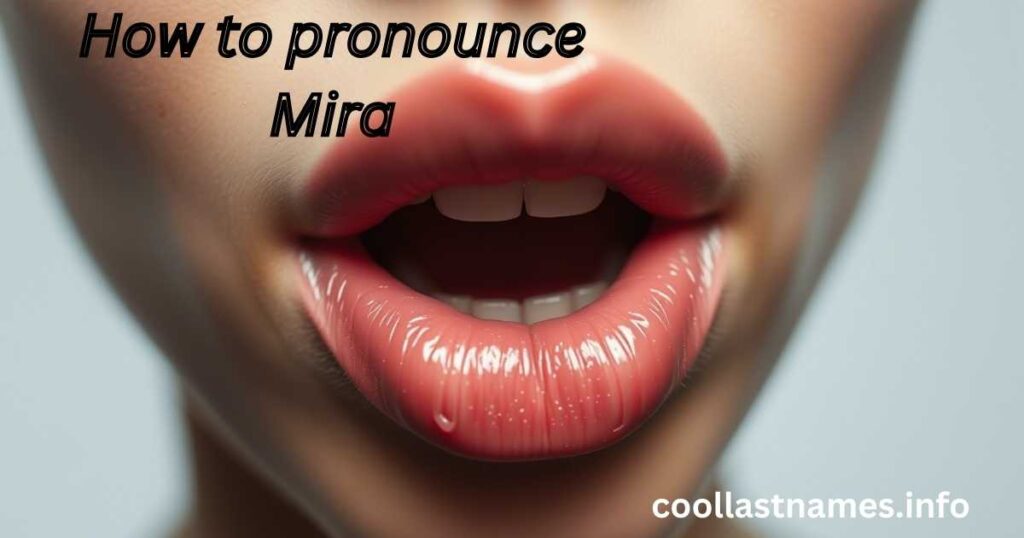 How to pronounce Mira