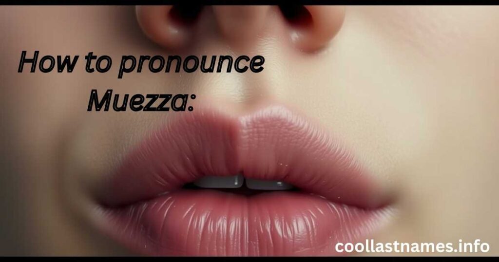 How to pronounce Muezza: