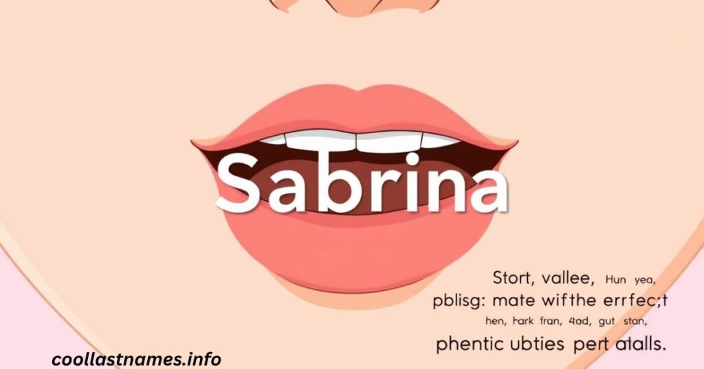 How to pronounce Sabrina: