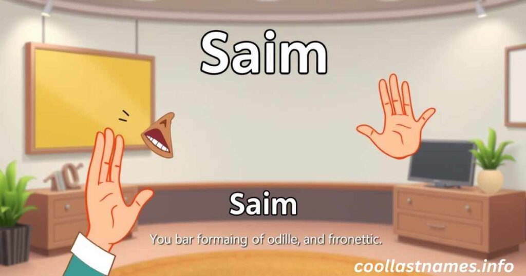 How to Pronounce Saim