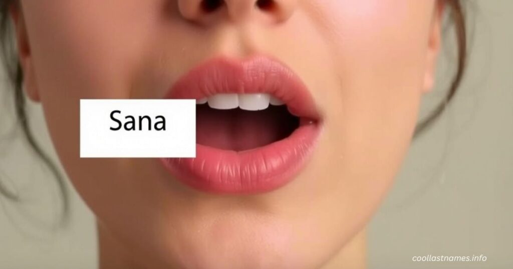 How to pronounce Sana