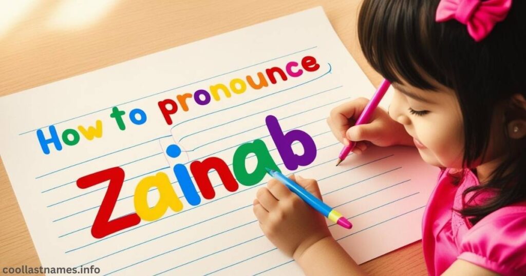 How to pronounce Zainab
