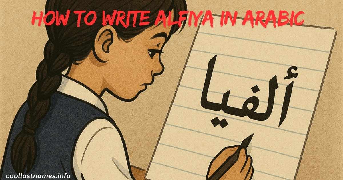 How to write Alfiya in Arabic