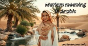 Mariam meaning in Arabic