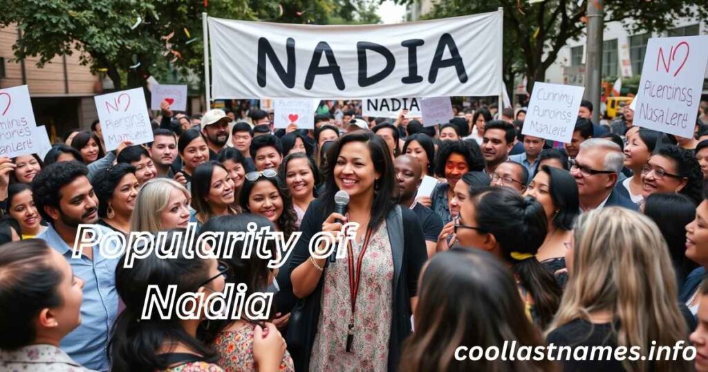 Popularity of Nadia 