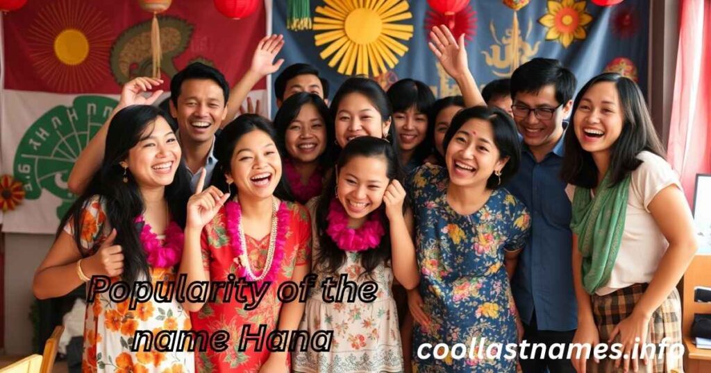 Popularity of the name Hana