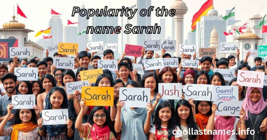 Popularity of the name Sarah