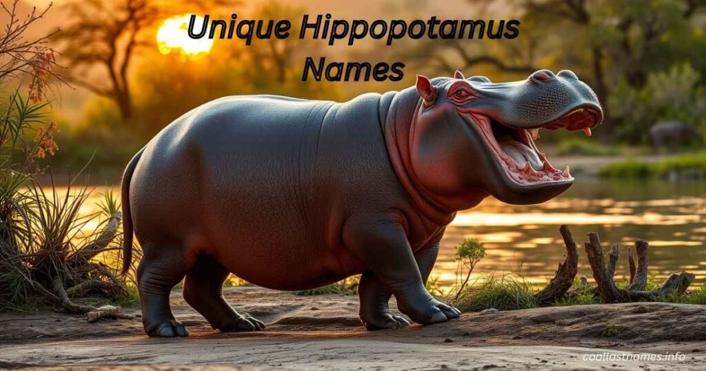 Unique Hippopotamus Names