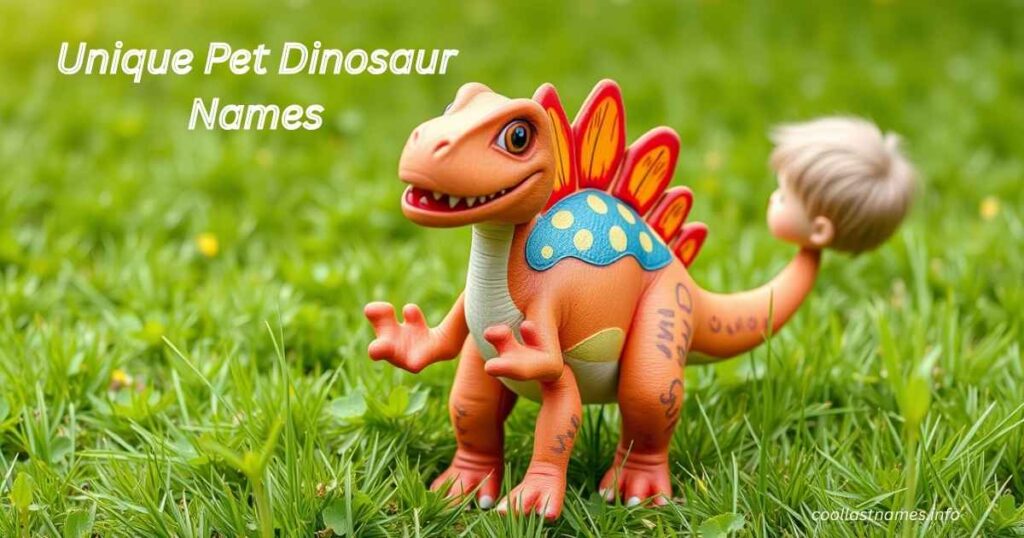 Unique Pet Dinosaur Names