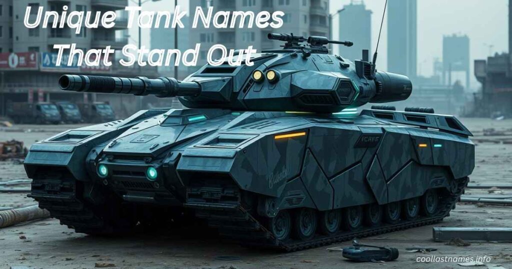 Unique Tank Names That Stand Out