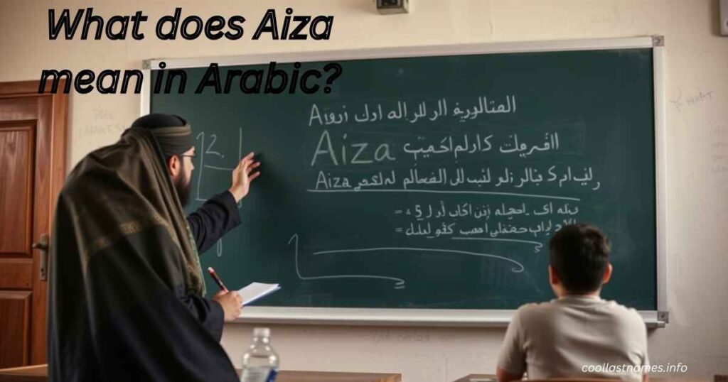 What does Aiza mean in Arabic?