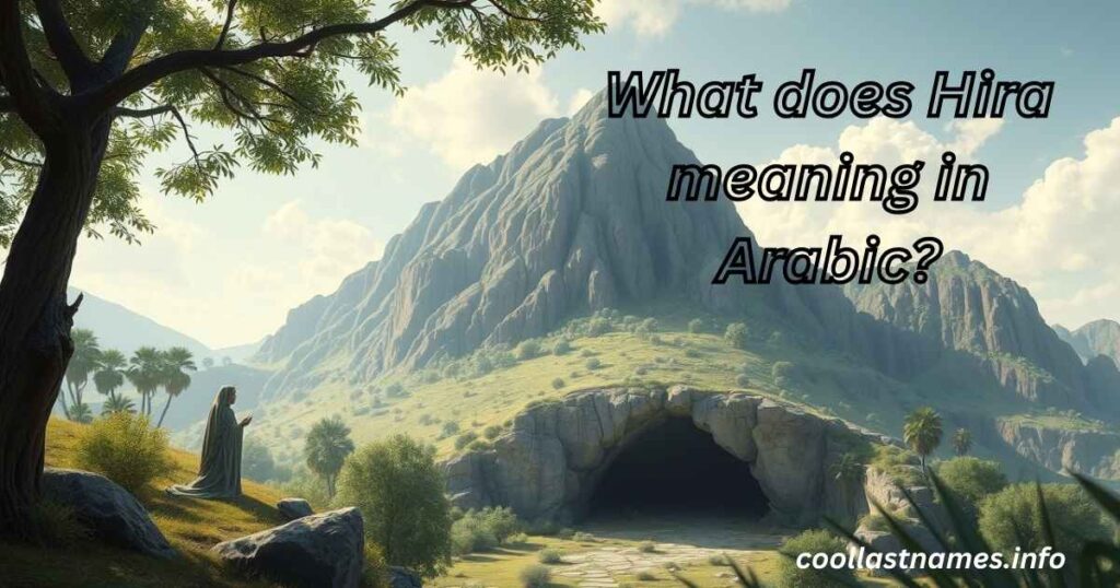What does Hira meaning in Arabic?