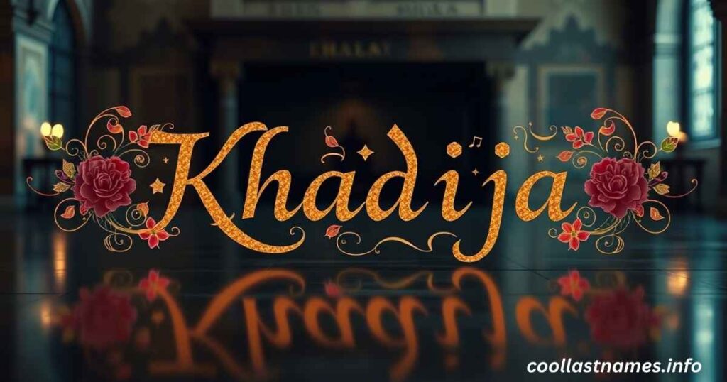 What does Khadija meaning in Arabic?
