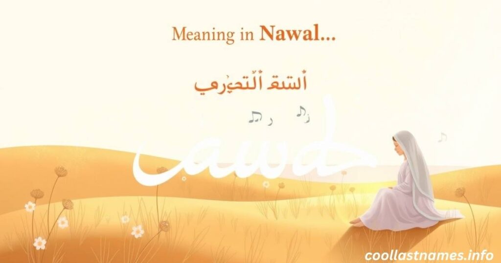 What does Nawal mean in Arabic?