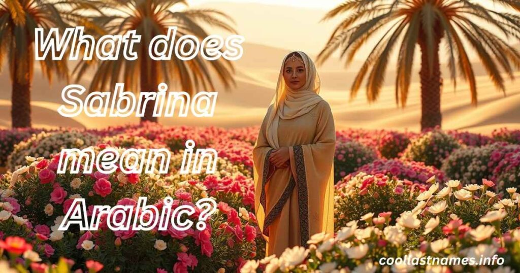 What does Sabrina mean in Arabic?