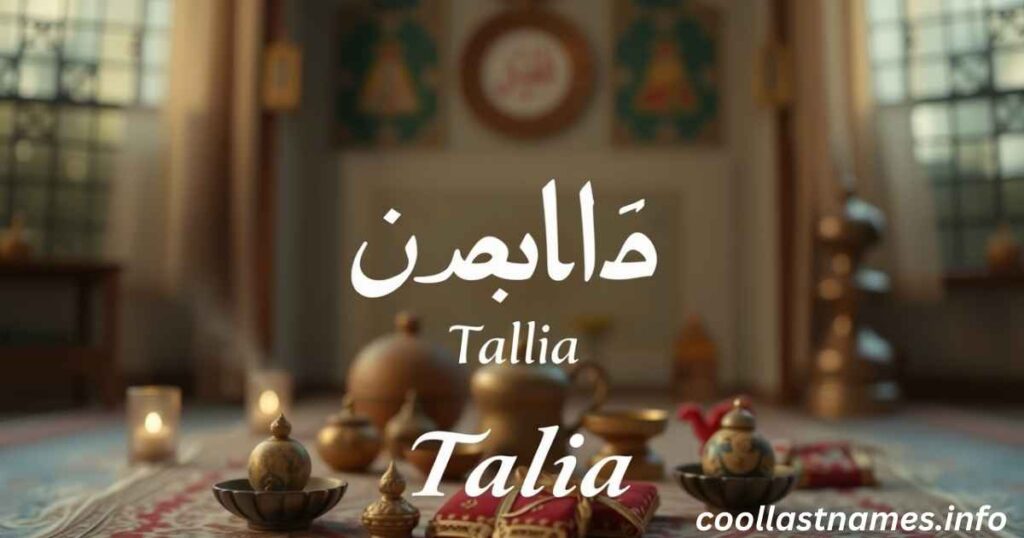 What does Talia meaning in Arabic?