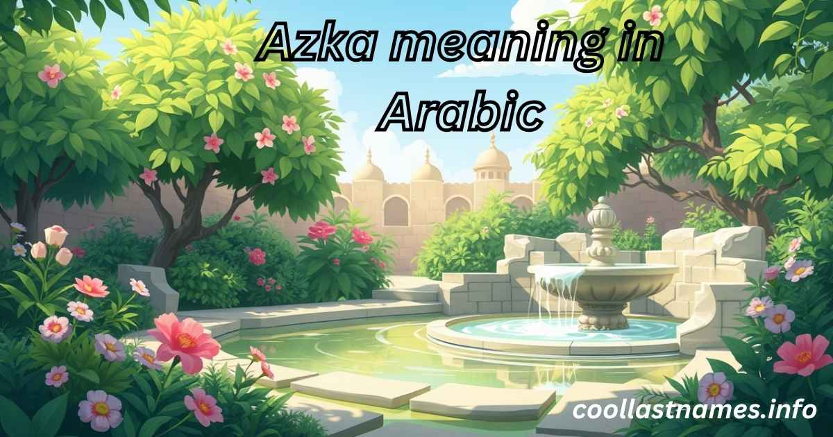 Azka meaning in Arabic