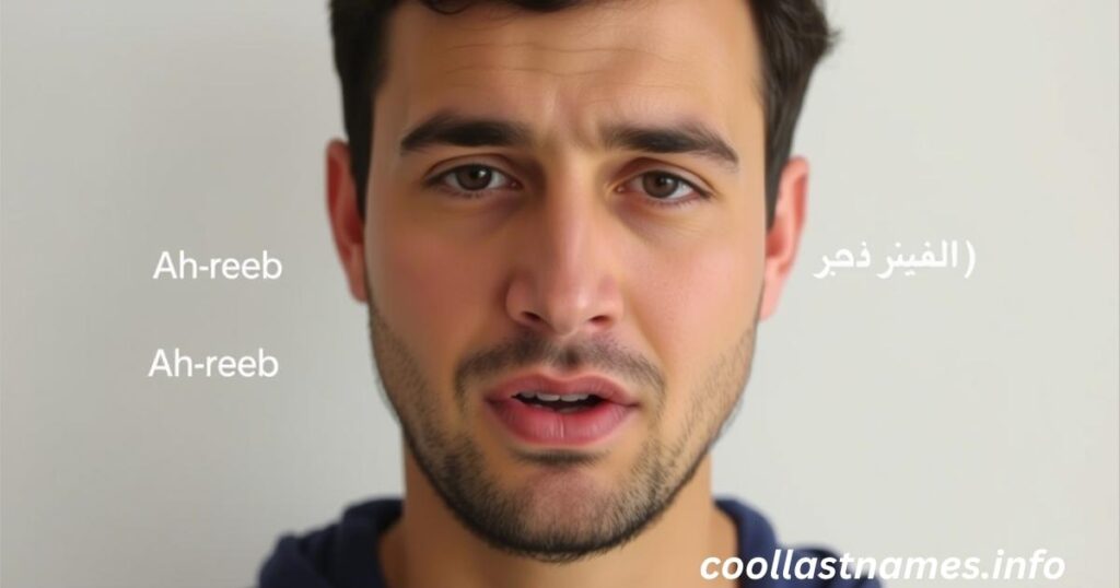 How to pronounce Areeb:
