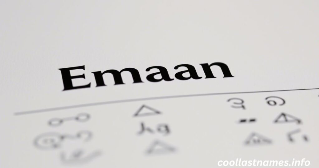 How to pronounce Emaan