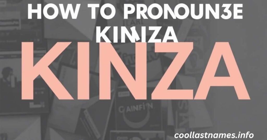 How to Pronounce Kinza