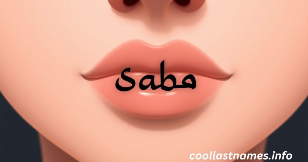 How to pronounce Saba: