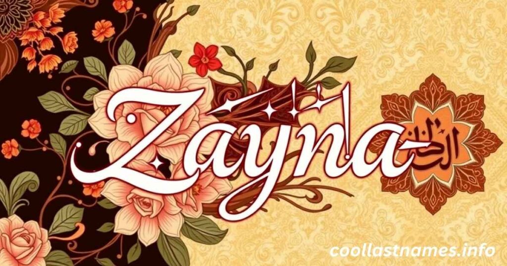How to write Zayna in Arabic