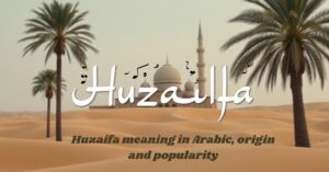 Huzaifa meaning in Arabic, origin and popularity