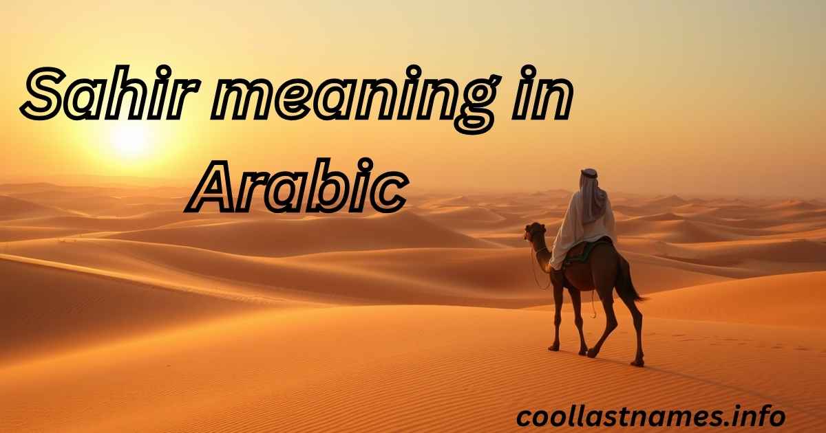 Sahir meaning in Arabic