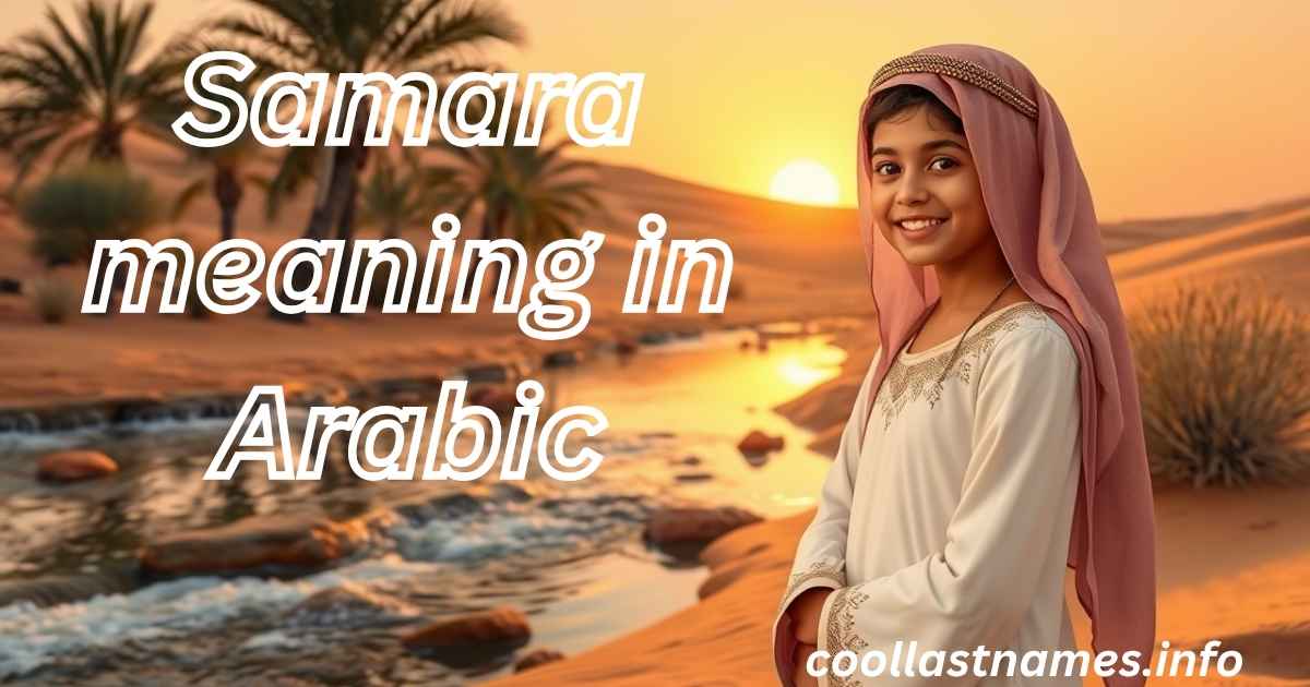 Samara meaning in Arabic